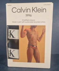 CALVIN KLEIN 3 Pack Cotton Stretch Hip Briefs - BLACK - UK Size 3XL - NEW - Picture 1 of 3