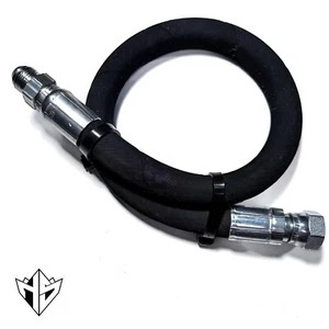 1/2" Hydraulic Hose Assembly - #8 Male JIC End, Female JIC 37  (4,000PSI) - Picture 1 of 4