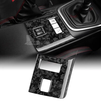 Cubierta de botón de calefacción de asiento de fibra de carbono forja DURA REAL para Subaru BRZ GR86 21-25 Foto 1 de 4