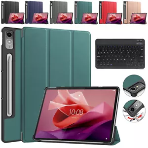 For Lenovo Tab P12 12.7" 2023 Smart Keyboard Leather Shockproof Case Stand Cover - Picture 1 of 24