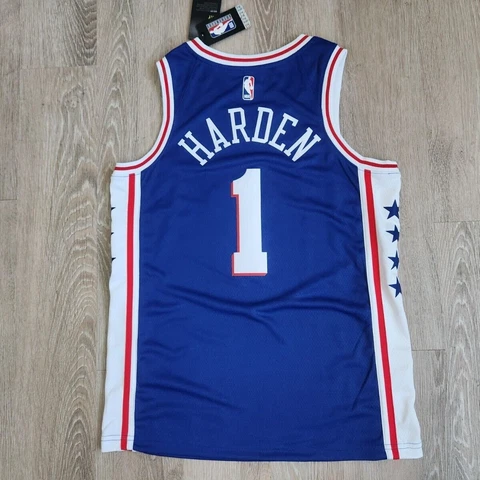 Philadelphia 76ers James Harden Nike Swingman Jersey Men's Size Medium Cover