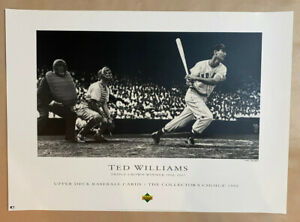 Ted Williams Triple Crown Upper Deck L/E Lithograph print. 21 x 29 inches.
