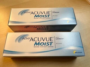1 Day Acuvue Moist 2 x 30er Pack originalverpackt D +0,75 BC 8,5 MDH 10.2027 - Bild 1 von 2