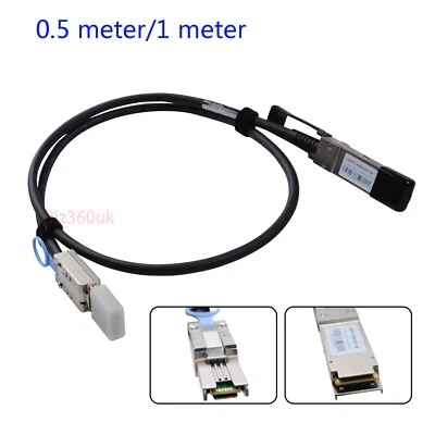External SAS Cable QSFP SFF-8436 to SFF-8088 For NetApp DS4243 DS4246 DS2246 - Image 1 of 4