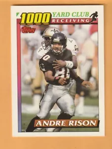 Andre Rison Atlanta Falcons 1991 Topps 1000 Yard Club #7 Michigan State 2M - Imagen 1 de 2