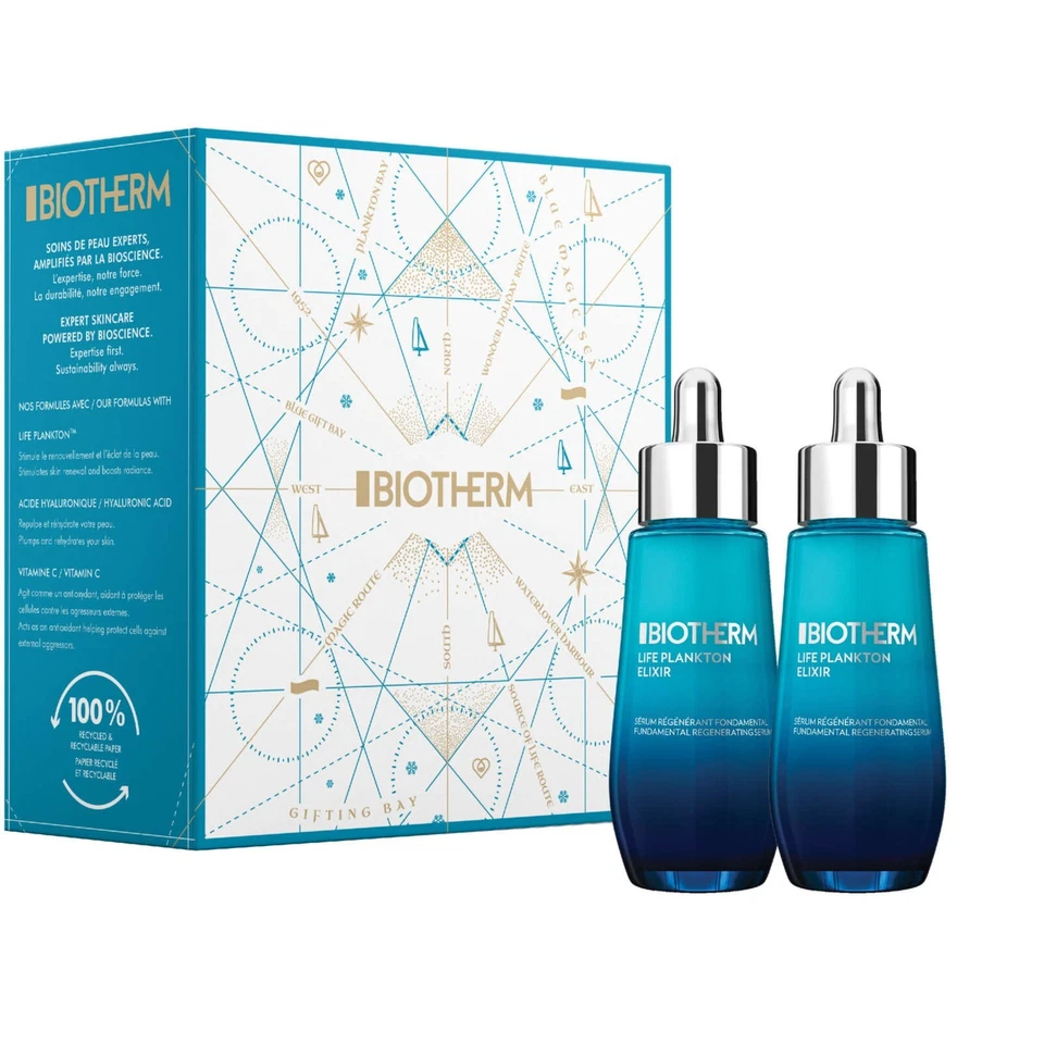 Biotherm Life Plankton Elixir Anti-Aging Serum Duo Glowing Skin 2pcs 30ml ea NEW - Image 1 of 1
