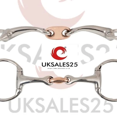 EggButt Trense Bit gebogen MP S/S Kupferglied (UKSALES25®) *VERSAND AM SELBEN TAG*