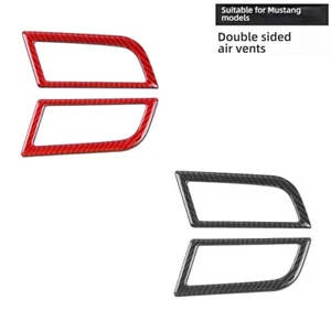 Cornici decorative versatili compatte in fibra di carbonio per prese d'aria Mustang doppie laterali - Foto 1 di 9