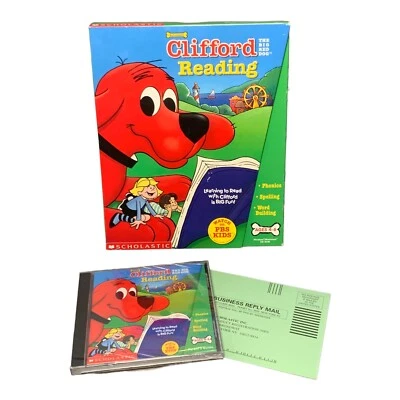 Clifford Big Red Dog Scholastic Reading Learning Adventures PC CD-ROM (2000) - Image 1 of 4