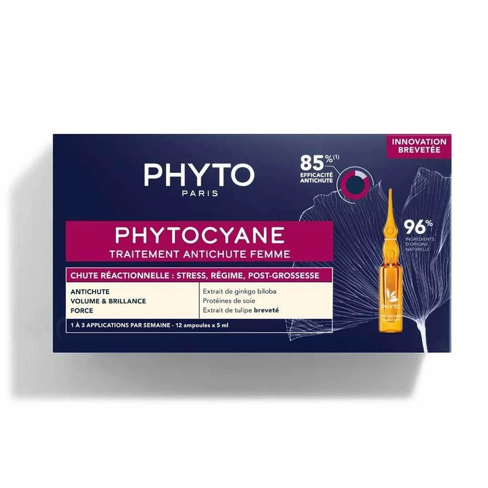 Phyto Phytocyane - Trattamento Anti-Caduta Temporanea Donna, 12 Fiale - Immagine 1 di 1