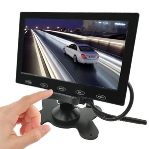 Schermo LCD TFT ultrasottile 7 pollici 2 ingressi video DVD VCR monitor retrovisione auto - Foto 1 di 10