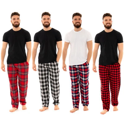 Salón Hombre Pijamas Set Camiseta de manga corta Panalón Panalón PJ Nightwear Regalo Foto 1 de 4