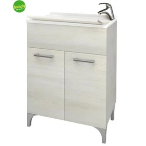 MOBILE LAVATOIO SAVINI DUE DUE ANTE ROVERE BIANCO 60 CM - Foto 1 di 1