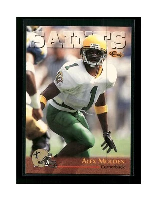 1996 Classic NFL Rookies Alex Molden #27 Rookie RC - Image 1 of 4