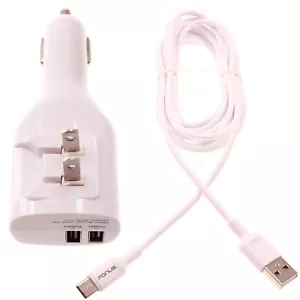 6ft Micro USB Cable 2-in-1 Car Home Charger Long Cord Travel for Cell Phones - Picture 1 of 5