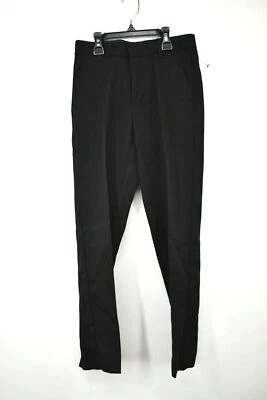 Calvin Klein Boys Black Husky Modern Fit Flat Front Tailored Leg Pants  10 - Image 1 of 4