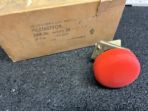Neu 1 Stk. Robotron DDR Pilztaster Not-Aus Taster rot Notschalter - Bild 1 von 3