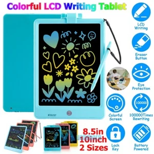 LCD Writing Tablet Kids Doodle Board Color Drawing Pad for Educational Learning - Picture 1 of 95