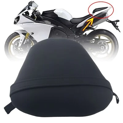 Ajuste para Yamaha YZF R1 YZF-R1 2007-2008 07 08 asiento trasero pasajero pasajero negro Foto 1 de 4
