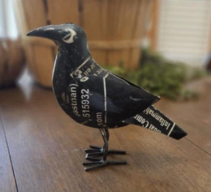 Nuevo CUERVO CUERVO NEGRO DE PIE REUTILIZADO - OTOÑO espeluznante Halloween - Imagen 1 de 2