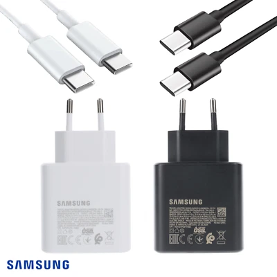 Original Samsung 45W Super Schnellladegerät USB C Kabel Galaxy S22 S23 S24 Ultra - Bild 1 von 4