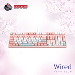 iKbc Folk Sakura mechanical gaming keyboard Wired / wireless Cherry MX 108keys - Picture 1 of 11
