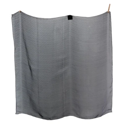 Bufanda grande FENDI Zucca gris seda Foto 1 de 4