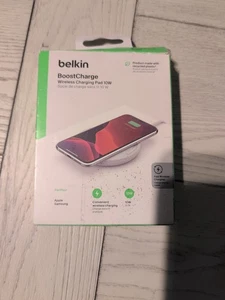 Belkin BOOSTCHARGE 10W Fast Wireless Charging Pad for Apple Samsung White - Picture 1 of 1