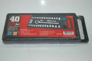 RATCHET & SOCKET SET... 40 pc Metric / SAE 1/4" and 3/8" Drive Model PSO40H - Picture 1 of 4