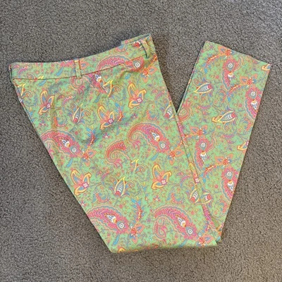 Lauren Ralph Lauren Women’s Floral Print Stretch Pants Size 8 - Image 1 of 4