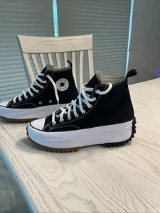 NEW! Converse Chuck Taylor Star Canvas Platform Black/White Men 166800C 10.5 - Picture 1 of 5