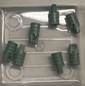 LEGO Bisagra Cilindro 1 x 2 Bloqueo, 53923, Verde Arena, CANTIDAD 8 Envío Gratis - Imagen 1 de 1