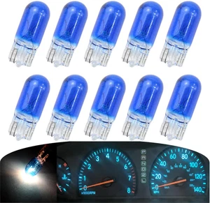 10Pack T10 194 168 LED Light Bulb 158 PC194 161 W5W 147 Halogen Instrument Panel - Picture 1 of 12