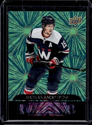 Nicklas Backstrom 2020-21 Upper Deck #DZ-147 Dazzlers Green - Image 1 of 2