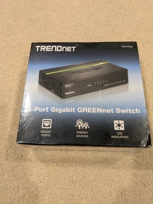 NEW TRENDnet TEG-S50G 5-Port Gigabit GREENnet Switch - Image 1 of 3