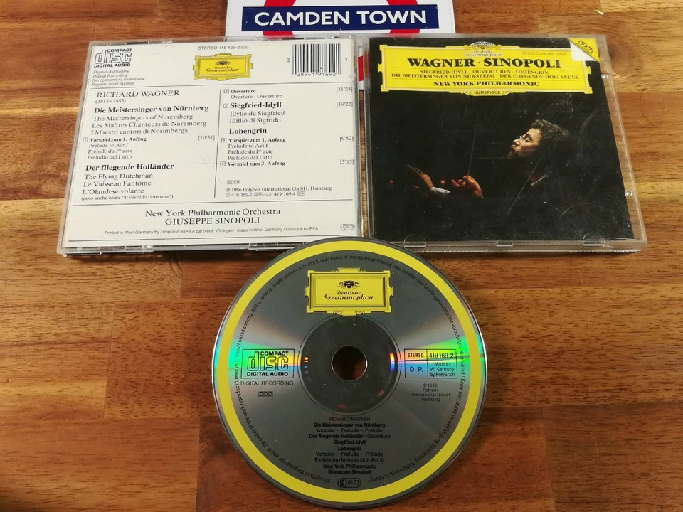 Richard Wagner - Siegfried Idyll Ouverturen (Sinopoli) Deutsche Gramm Cd Buono - Imagen 1 de 1