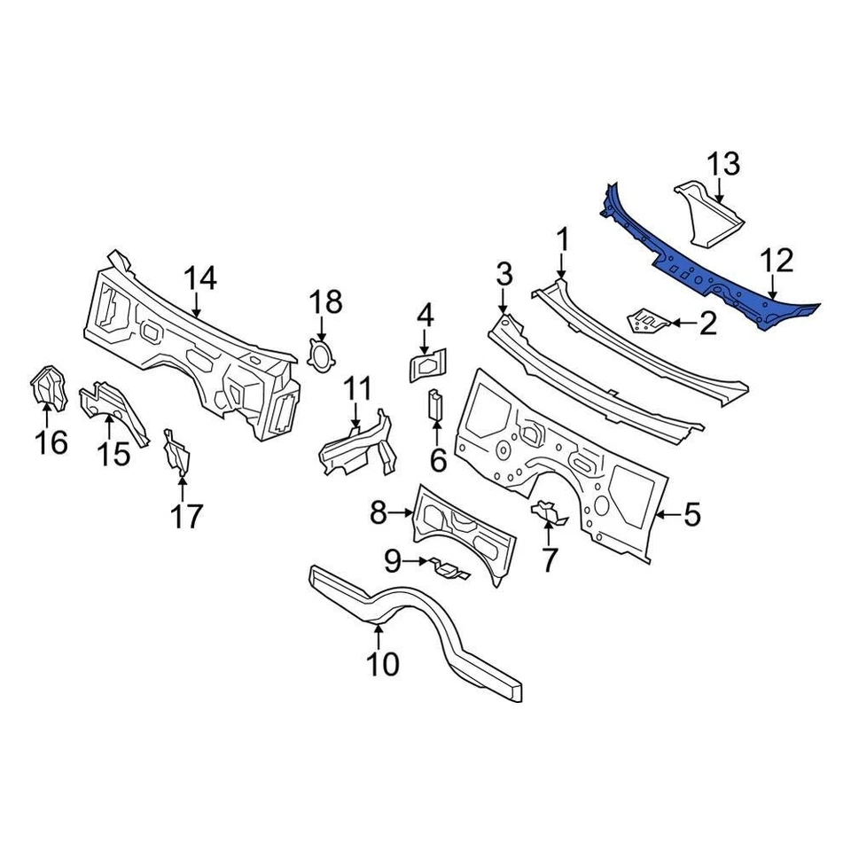 For BMW M5 2013-2016 BMW Front Cowl Cover Foto 1 de 1