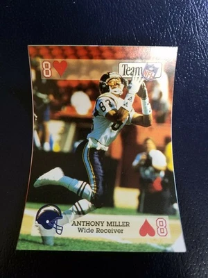 Anthony Miller SD Chargers 1992 TEAM NFL STAR PLAYING CARDS SQUARED CORNERS - Image 1 of 2