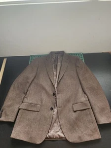 Traje Blazer Abrigo Deportivo Lauren Ralph Lauren Para Hombre Talla 42L Marrón Tweed Negocios - Imagen 1 de 8
