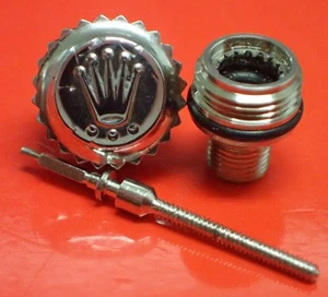 Genuine ROLEX 703-0 Crown & Tube Set 7mm Valjoux 72 Winding Stem Daytona 6263 #1 - Picture 1 of 8