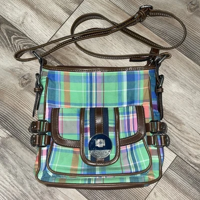 Bandolera vintage Chaps Buffalo Plaid años 90 2000 Y2K Foto 1 de 4