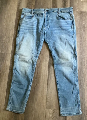 G-Star Raw D-STAQ 5 口袋修身浅洗低腰 190 美元男式 40 牛仔裤 — 第 1/4 张图片