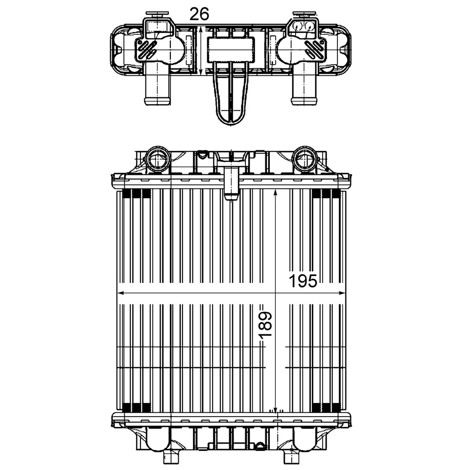 Nuevo radiador auxiliar premium para Audi A6 2012-2018 4G0121212 Foto 1 de 1