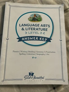 The Good and the Beautiful Language Arts & Literature Level 3 Answer Key - Picture 1 of 4