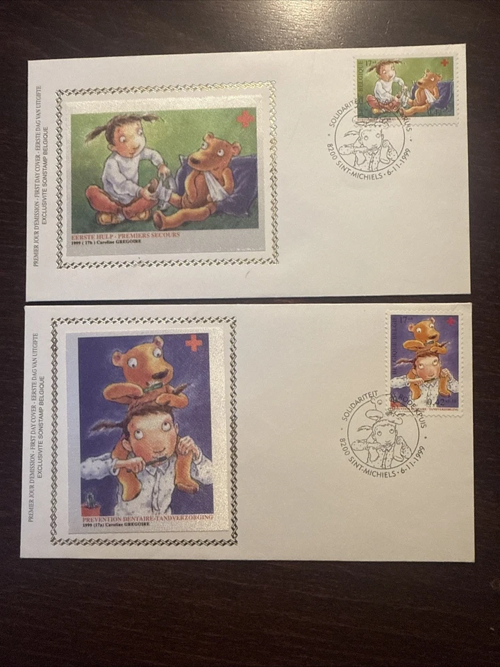 BELGIUM FDC COVER 1999 YEAR RED CROSS DENTISTRY DENTAL HEALTH MEDICINE STAMP - Image 1 of 1