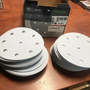 Box Of 98 Disc’s Festool 497171, Abrasives Granat D125mm 5 Inch P180 Grit - Picture 1 of 8