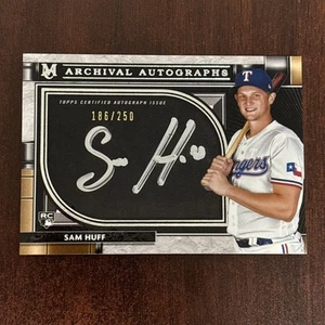 2021 Topps Museum Collection Archival Auto /250 Sam Huff #AA-SHU Rookie Auto RC - Picture 1 of 2