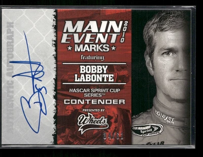 Bobby Labonte 2010 Wheels Main Event Marks Auto 34/61 - Image 1 of 2