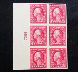 nystamps US Washington Plate Block Stamp # 409 Mint OG H O10x3076 - Picture 1 of 2
