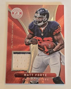 Materiales totalmente certificados Matt Forte 2012 rojo platino #/299 osos reliquia #17 - Imagen 1 de 2
